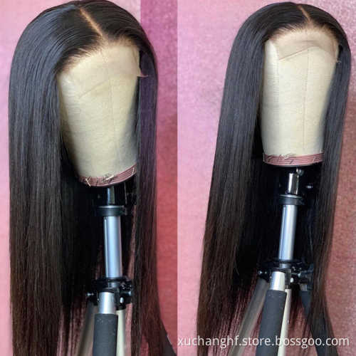 HF WIG Top Quality 40 Inch Full Lace Wig Raw Hair Preplucked Glueless Long Human Hair Lace Frontal Wigs In Stock For Women